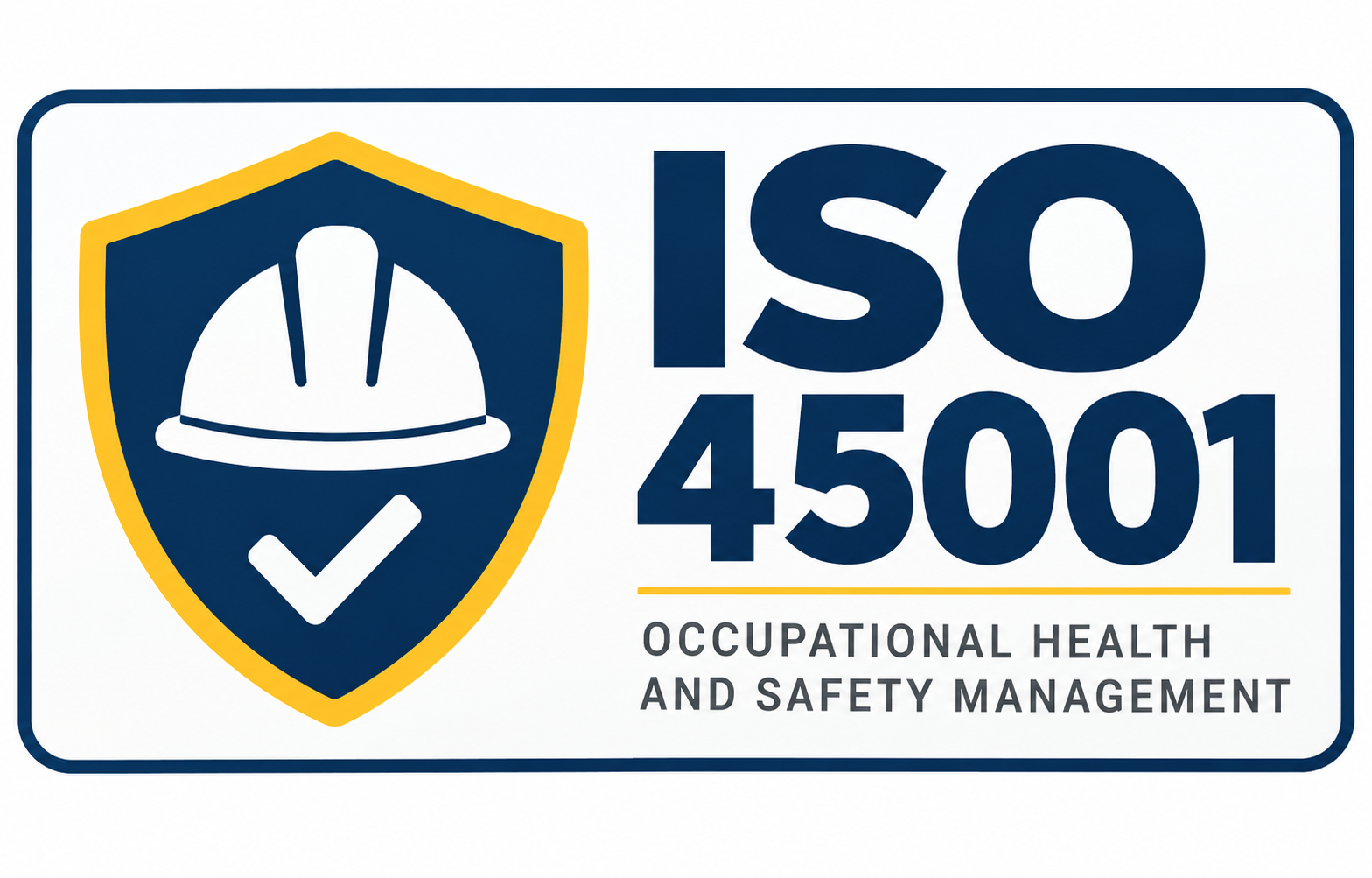โลโก้ ISO 45001 Occupational Health and Safety Management